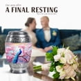 thumbnail image 4 of JAGASY Peacock Urn for Ashes Adult Male & Female, Pink Urns for Human Ashes keepsake, Cherry Blossom Tree & Flowers Decorative Urns for Parents, Small Cremation Urn for Mom & Dad, (3 Inch), 4 of 7