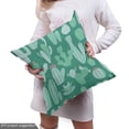 thumbnail image 5 of Ambesonne Floral Fabric by the Yard Upholstery, Succulents and Cacti Art, 10 Yards, Sea Green Seafoam and Rose, 5 of 5