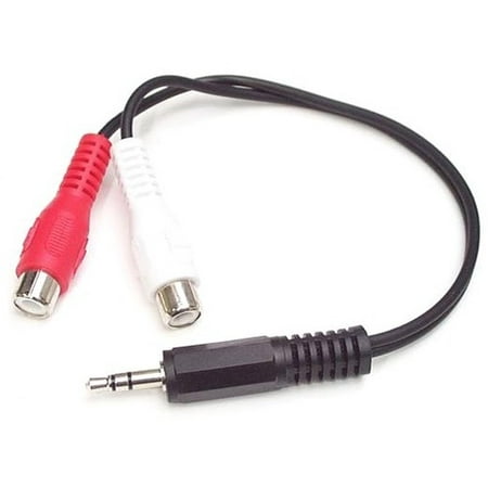 StarTech 6in Stereo Audio Cable - 3.5mm Male to 2x RCA