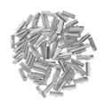 thumbnail image 1 of KLKCMS 100pcs Clamp Cord Crimp End Cap Tip Bracelet Connectors 20mm Dull Sliver, 1 of 9