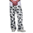 thumbnail image 3 of Men's Cargo Pants Relaxed Fit Straight Leg Camo Print Work Pants with 4 Pockets Elastic Waistband Drawstring Lightweight Trousers for Hiking Outdoor Daily Wear White 3XL, 3 of 6