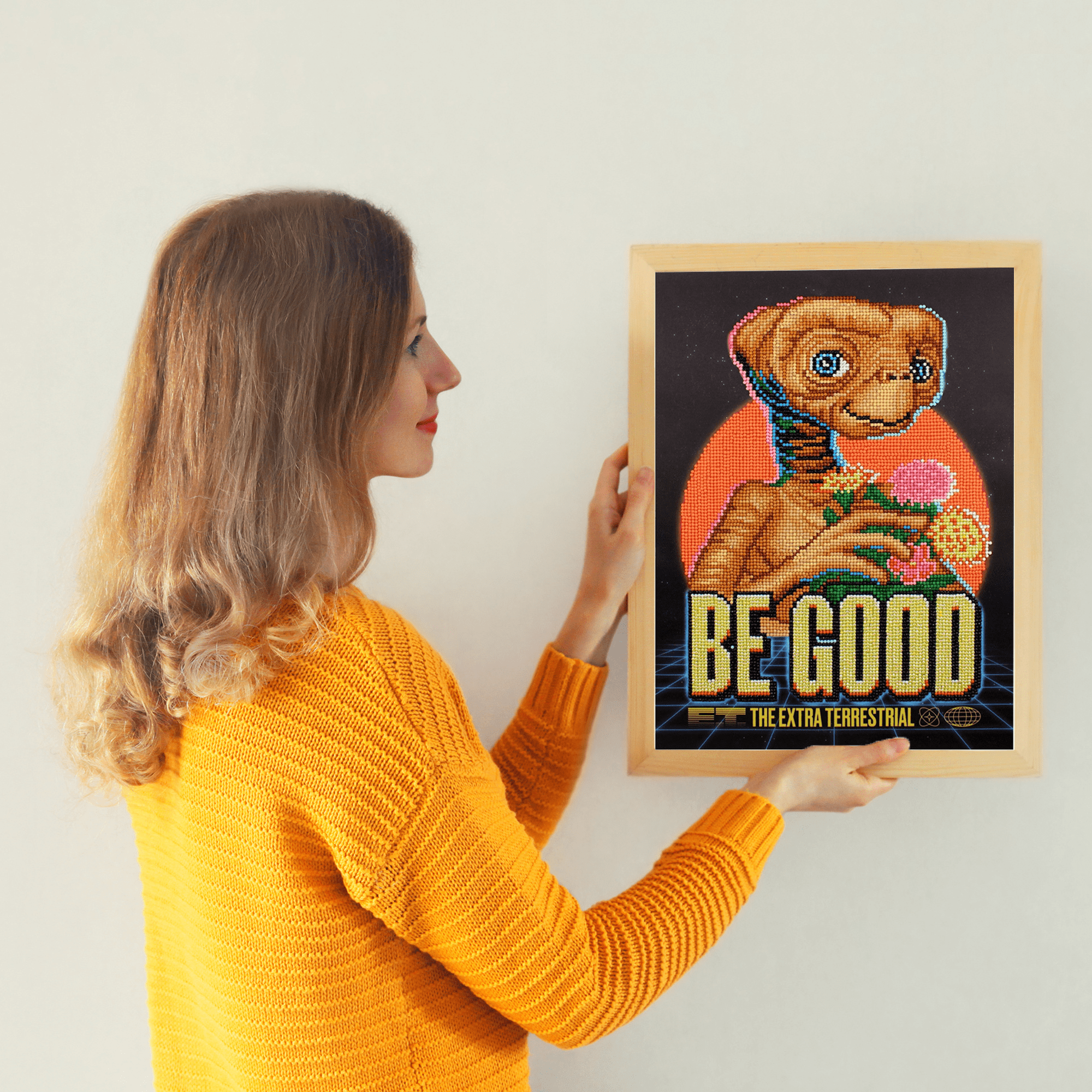 Diamond Painting Kit Intermed ET Be Good