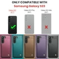 thumbnail image 5 of CaseMe Leather for Samsung Galaxy S23 FE Case with Card Holder, Wallet Case for Women Men with RFID Blocking, Durable Leather Kickstand Magnetic Clasp Shockproof Phone Case for Samsung Galaxy S23 FE, 5 of 13