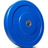 Titan Fitness 35 lb Olympic Bumper Plate Blue Benchpress Strength Training Power