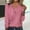 Pink, variant on Aloohaidyvio 2024 Summer Plus Size Tops,Womens Long Sleeve Summer V Neck Casual Tops Regular Blouse Tops