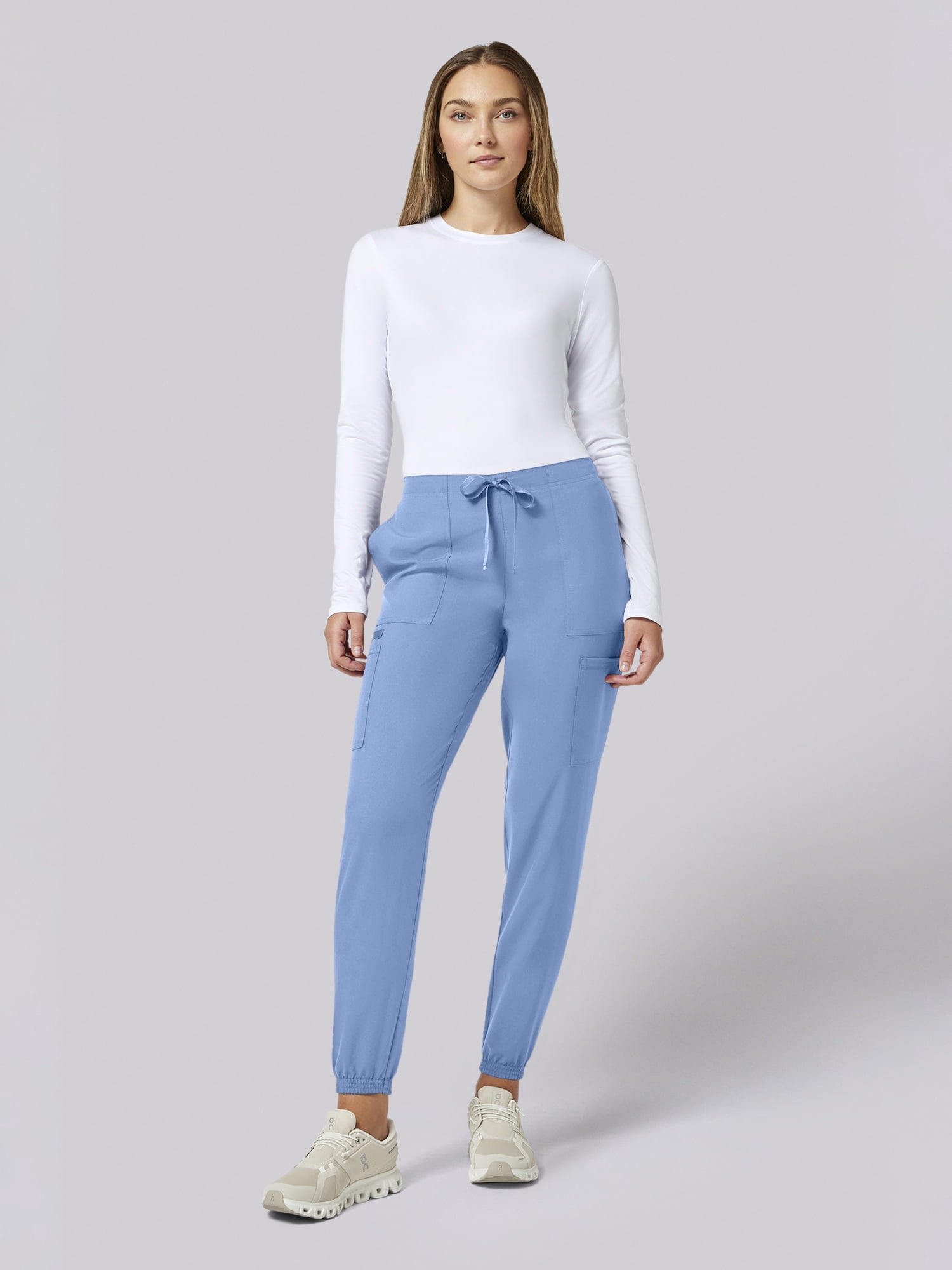 Scrubstar Core Essentials Women’s Drawstring Cargo Jogger Scrub Pant, Sizes XS–3XL
