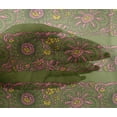 thumbnail image 4 of oneOone Viscose Chiffon Fabric Leaves & Floral Block Print Fabric BTY 42 Inch Wide, 4 of 4
