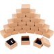thumbnail image 1 of Juego de 24 cajas cuadradas de cartón para joyas con esponja en el interior, 1 of 7