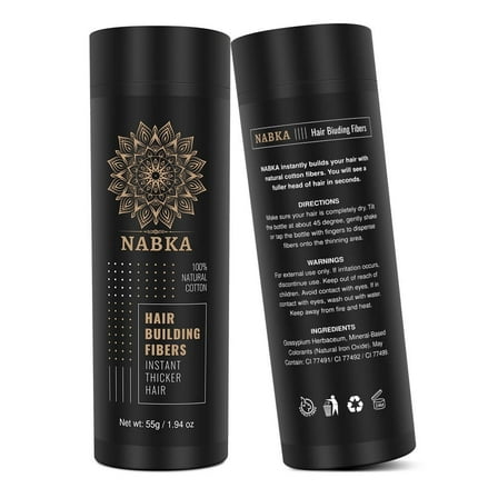 Nabka Hair Building Fibers Made of 100% Natural for Unisex, 1.94 Ounce, 1 Piece