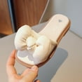 thumbnail image 5 of 11 Years Little Big Girls Sandals Soft Sole Anti-Slip Summer Princess Dress Toddler Shoes Baby Girls Cute Bow Non-slip Soft Sole Beach Roman Sandals Slippers Beige, 5 of 7
