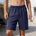 thumbnail image 2 of LWavelet Workout Shorts Men Relaxed Fit Drawstring Running Shorts Breathable Quick Dry Beach Gym Shorts with Pockets, 2 of 7