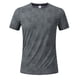 thumbnail image 3 of Ceisia Men's Textured Print Sport T-shirt Slim Fit Short Sleeve Round Neck Breathable Running Casual All Season Tee Tops Dark Gray XL Gifts, 3 of 7