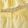 thumbnail image 6 of CAUYDY Kids Girl Clothes Toddler Girls Summer Outfit Heart Tank Top + Pink Shorts 2 Piece Clothing for Girl 1 2 3 4 5 6 7 T Baby Girls Summer Set (Sizes 18-24 Months,H03-Yellow), 6 of 7