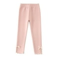 thumbnail image 2 of Spazoro Kids Girls Sweatpants, Warm Cotton Casual Fall Winter Solid Color Leggings for Toddler Girls Pink Size 8 T, 2 of 7