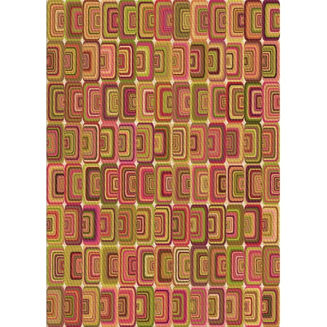 Ahgly Company Tapis Rectangulaire Lavable en Machine Intérieur Transitionnel Rouge Lave, 8 Pieds x 12 Pieds