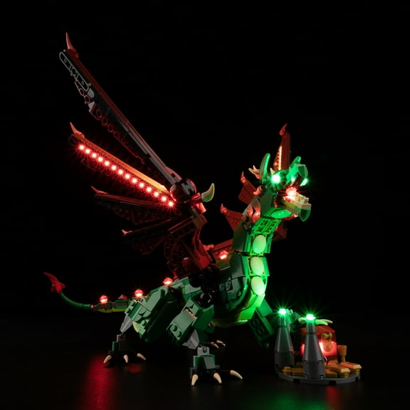 BrickSoul LED Lighting Compatible with Medieval Dragon 31161, Light Kit Compatible with Lego 31161 Medieval Dragon 3 in 1, NOT Included The Model Set