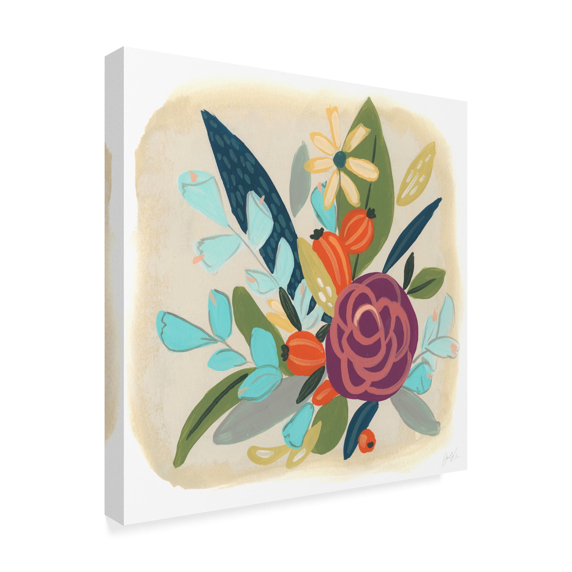Trademark Fine Art 'Pop Posy II' Canvas Art by June Erica Vess
