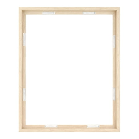 MCS Canvas Float Frames 16x20 Frame, Black Frame for Finished Canvases, Vertical & Horizontal Wall Hanging Large Frame with Adhesive for Canvas Paintings (1-Pack)