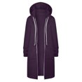 thumbnail image 7 of Herrnalise Hoodies for Women Casual Full Zip Up Hoodie Comfortable Womens Long Hoodies Fashion Longer Length Open Front Hoodie Knit Sweater Cardigan with Pockets S-5XL (Available in Plus Size), 7 of 7