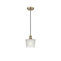616-1P-AB-G402 Innovations Lighting Niagra - 1 Light Cord Hung Mini Pendant In Industrial Style-9.25 Inches Tall and 6.5 Inches Wide-Antique Brass