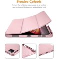 iPad Pro 11 inch Case, Soft Smart Cover with Pencil Holder, Rose Gold