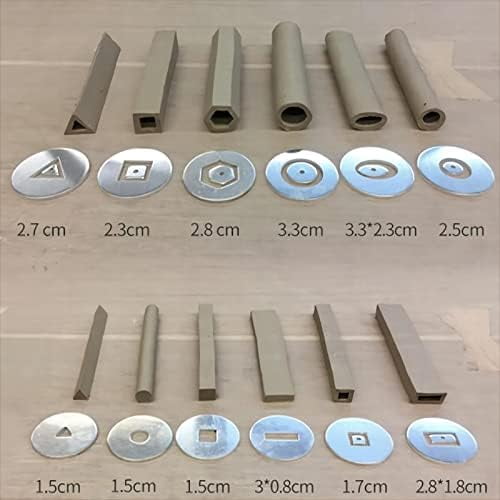 Clay Extruder, Clay Gun Tool is Assigned 13 Different Discs, Hand-Held Clay Extruder Gun for Sculpturing and Crafting$$Art & Craft