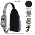 thumbnail image 2 of Rustic Sling Bag Boho Floral Lightweight Crossbody Backpack for City Walks and Gym Sessions, 2 of 3