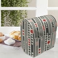 thumbnail image 3 of Modern Stand Mixer Cover, Vertical Stripes and Circles Minimal Geometrical Graphic Design, Kitchen Appliance Organizer Bag Cover with Pockets, 5 Quarts, Charcoal Grey Scarlet, by Ambesonne, 3 of 4