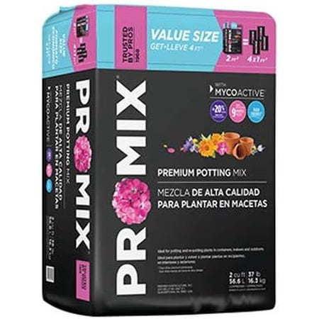 Pro Mix, 2.0 CUFT, Premium Potting Mix, Compressed Bale
