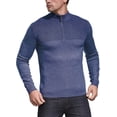 thumbnail image 5 of Iceglad Mens Slim Fit Zip Up Mock Neck Polo Sweater Casual Long Sleeve Sweater and Pullover Sweaters with Ribbing Edge, 5 of 7