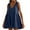 Clearance-Blue, variant on Mini Dresses for Women Cute Babydoll Dress Summer Sleeveless V Neck Sundress Fashion Solid Color Beach Dress Loose Flowy Pleated Dresses 2025 Army Green XXL