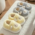 thumbnail image 6 of Slippers for Girls Cozy Winter Slippers for Kids Toddler Soft Plush Indoor Slippers Non with Cute Sheep Design Baby Slippers Grey 25, 6 of 6