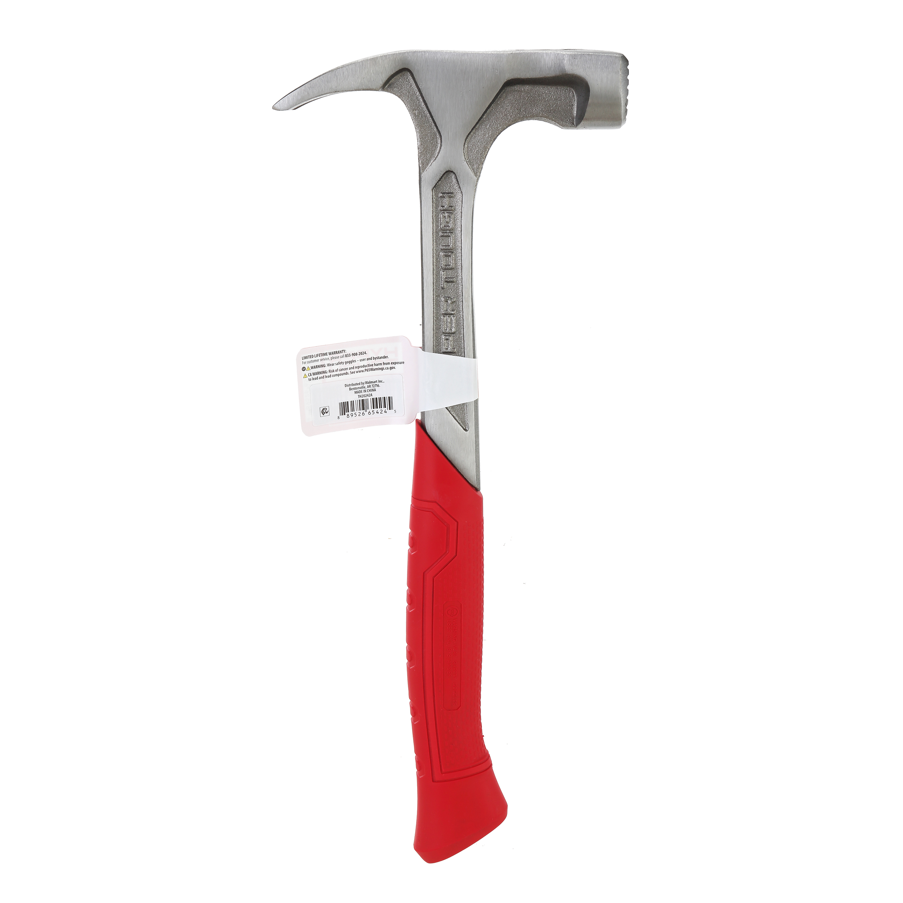 Martillo de uña de acero Hyper Tough de 22 oz con mango ergonómico 4