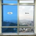 thumbnail image 5 of Window Film, Glass Sun Blocking, Heat Control Self Adhesive Blue Window Tint, 9.8x1.97ft for Home Office, 5 of 6