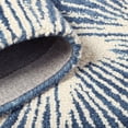 thumbnail image 6 of NICOLE MILLER NEW YORK Kendall Slinky Geo Handcrafted Area Rug, 100% Wool Rug, Navy Blue, 9'x12', 6 of 9