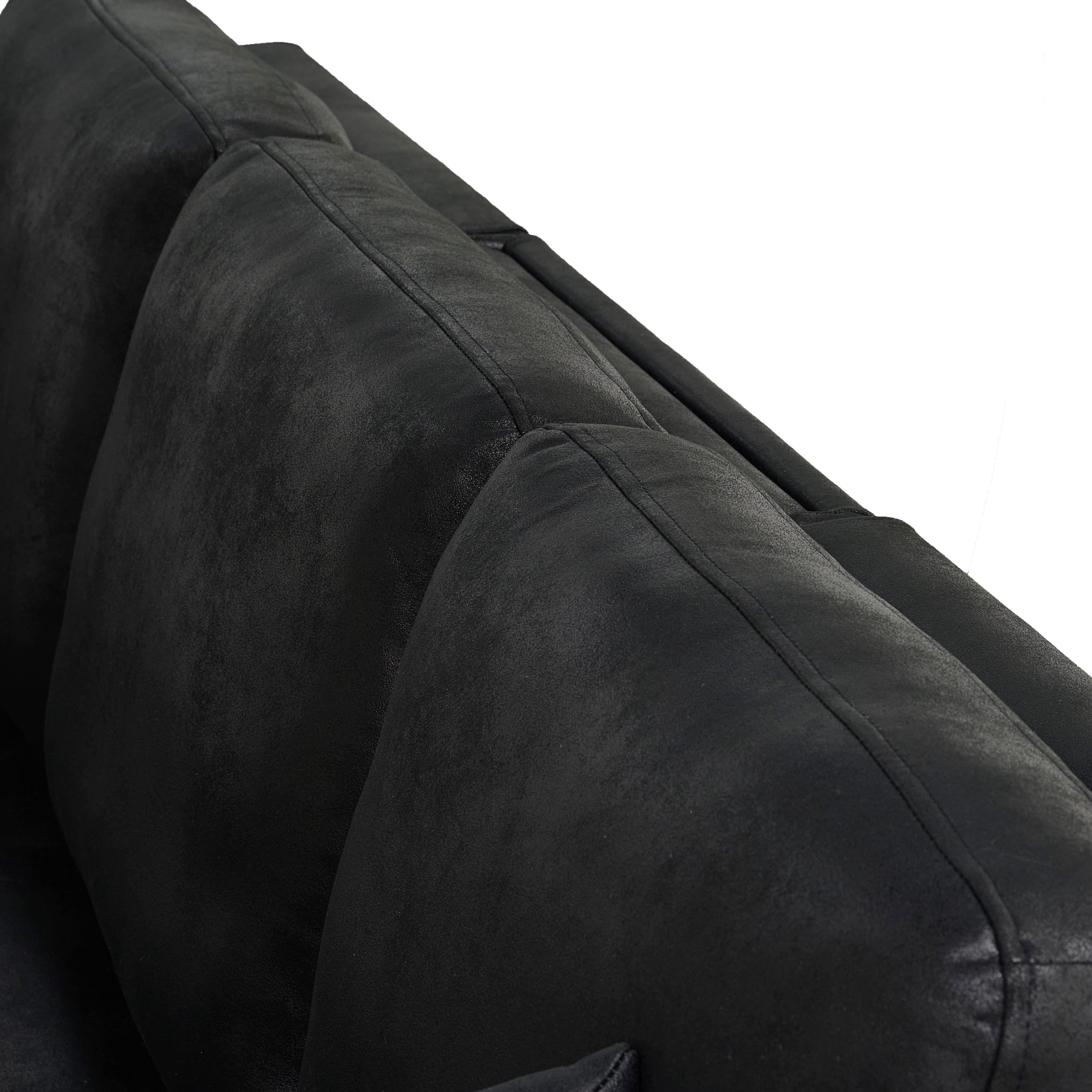 Howcool 94" Upholstered Sectional Sofa with Pull-Out Bed and Storage Chaise,Textured Fabric Sleeper Couch with USB Charger & Cup Holders for Living Room,Black