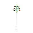 thumbnail image 2 of pstuiky Molino de viento giratorio para exteriores con piezas de hierro para inserción en el suelo, decoración de jardín giratoria de metal, piezas para colgar en el patio, 2 of 7