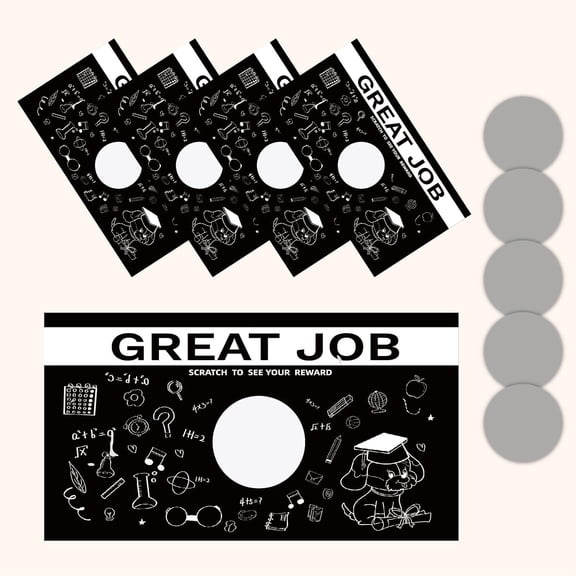 Blank Gift Certificate Cards With Scratch Stickers - 120pcs DIY Coupon Cards for Small Business Birthday Holiday Vouchers - Bachelor Dog for DIY