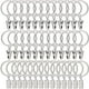 thumbnail image 1 of Anillos para cortinas Dockapa Home Collection con clips, 3,2 cm de diámetro, metal blanco, paquete de 40, 1 of 5