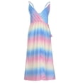 thumbnail image 4 of Vestido a media pierna sin mangas con estampado de falda corta con botones sexy para mujer Fridja hjkh7392, 4 of 8