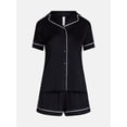 thumbnail image 6 of Joyspun Women’s Stretch Satin Sleep Top and Shorts, 2-Piece Set, Sizes XS to 3X, 6 of 6