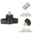 thumbnail image 4 of Uxcell 10 Pieces Wing Knobs M6 x 8mm Tee Stud Knob Thumb Screw Hand Clamping Handle Black, 4 of 6