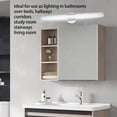 thumbnail image 4 of Bath Bar Fixture, 61cm Length Stainless Steel PC LED Bathroom Vanity Light Bar 85-265V  for Bedroom, 4 of 7