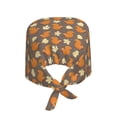 thumbnail image 2 of Kdxio Squirrel And Maple Leaves Pattern Turban Hat for Women Men Comfortable Adjustable Cleaning Working Cap with Sweatband, 2 of 8