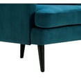 thumbnail image 6 of Elle Decor Celeste Tufted Velvet Accent Chair, Mid-Century Upholstered Armchair, Teal, 6 of 11