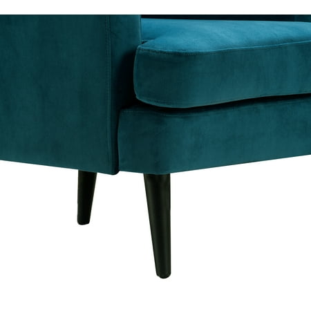 Elle Decor - Traditional Wing Chair - French Teal