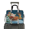 thumbnail image 2 of Laptop Bag Laptop Briefcase 15.7 x 3 x 11.8 Inches Laptop Bag Briefcases Laptop Storage Travel Laptop Bag Work Laptop Bag Santa Claus and Reindeer, 2 of 8