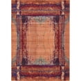 thumbnail image 1 of Unique Loom Tapis Rustique en Détresse Estrella 8' x 11' Rectangle Orange/noir, 1 of 5