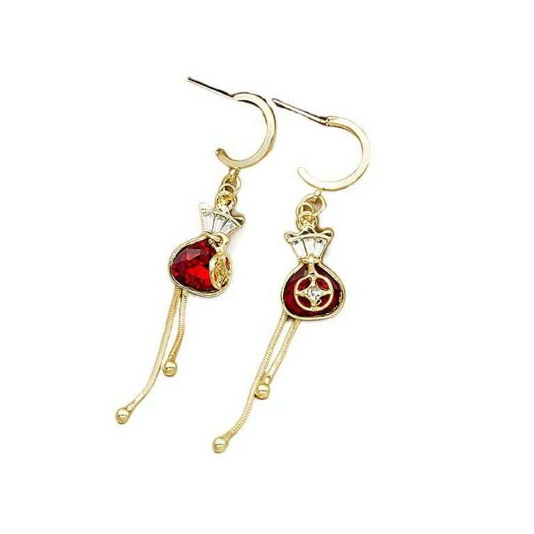 New Year Rhinestone Drop Earrings New Year Rhinestone Drop Earrings