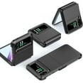 thumbnail image 4 of Designed for Galaxy Z Flip 3 Case with Hinge Protection,Samsung Flip 3 Heavy Duty Shockproof Full Body Protective Phone Case Cover for Z Flip 3 5G(2023)-Black, 4 of 12